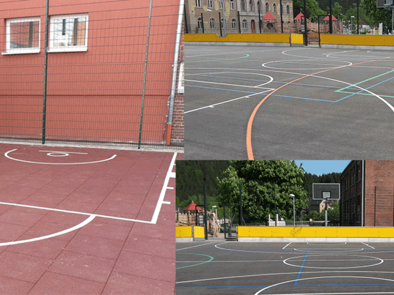 Sportplatz Beispiele